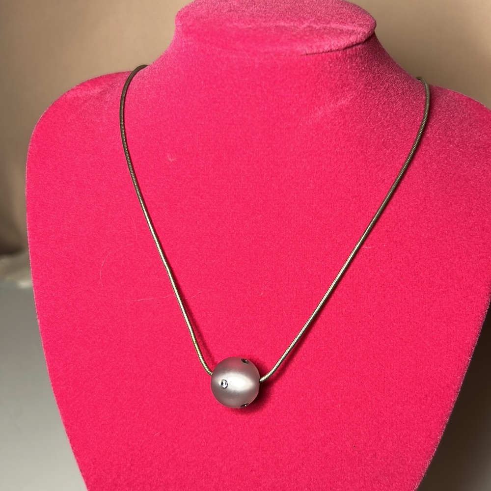 Vintage jeweled ball necklace